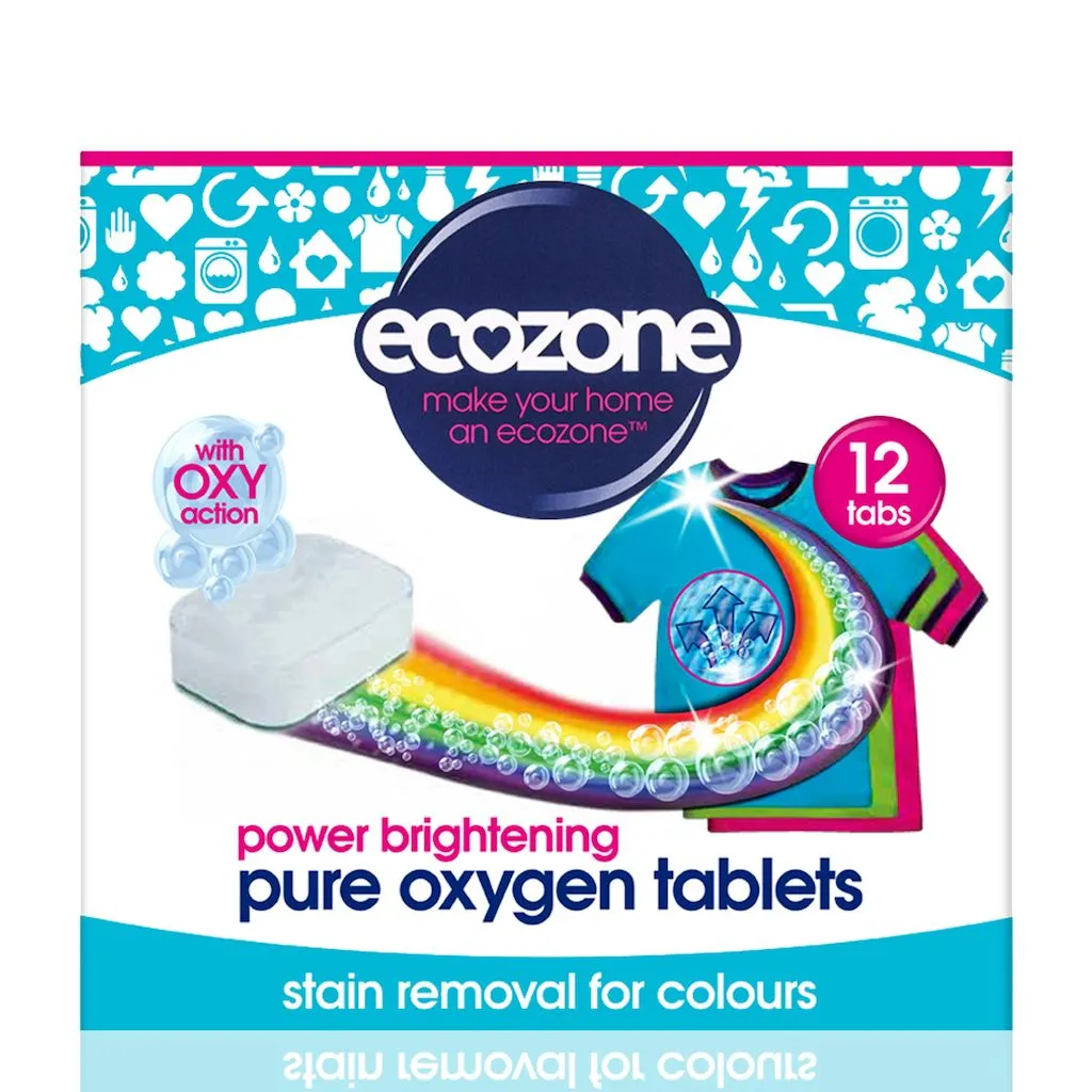 Ecozone Oxy Tablety na barevné prádlo 12 ks