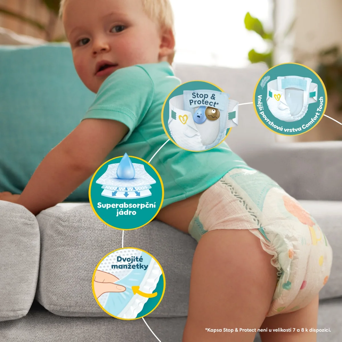 Pampers Active Baby vel. 6 Monthly Pack 13-18 kg dětské pleny 128 ks