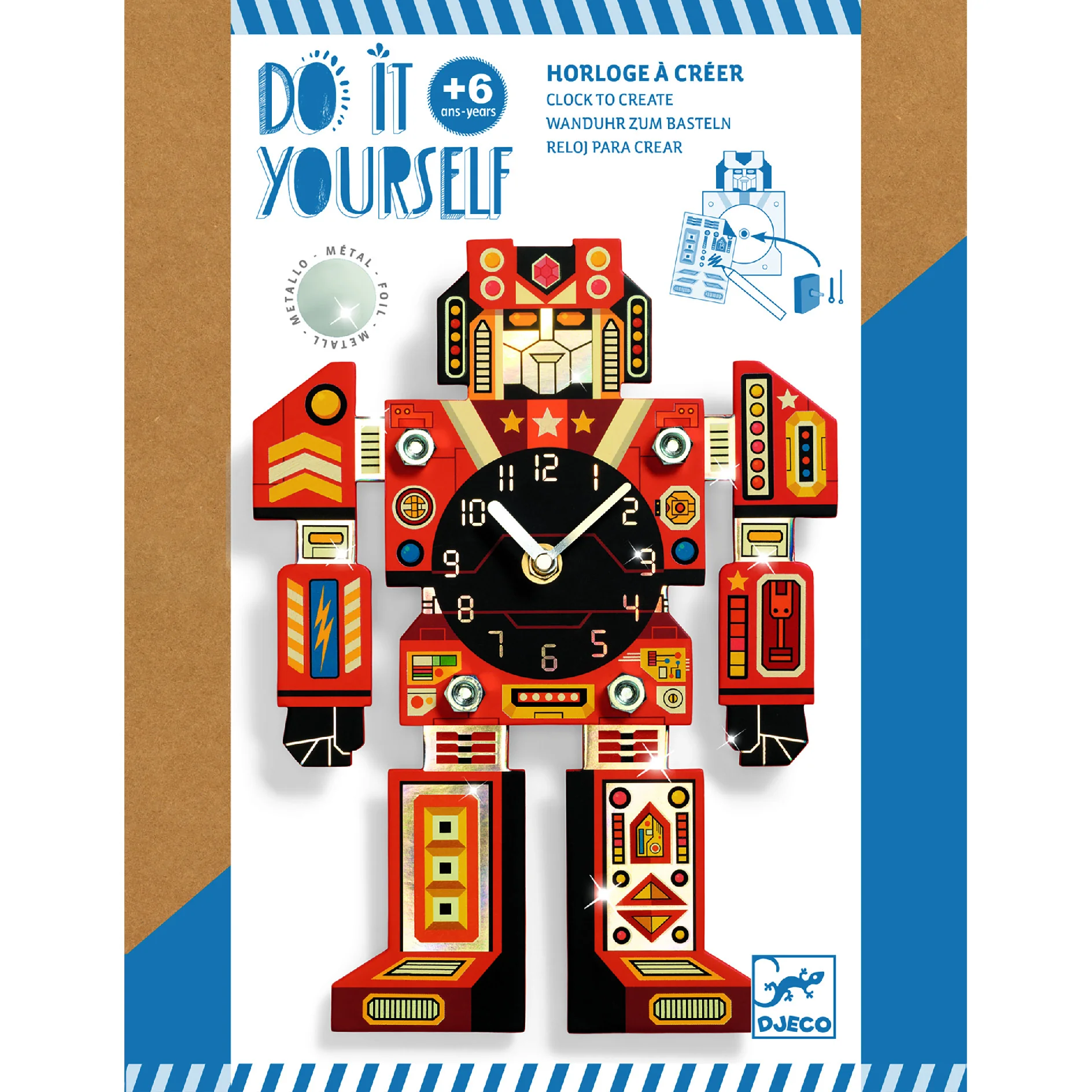 Djeco DIY Hodiny Robot