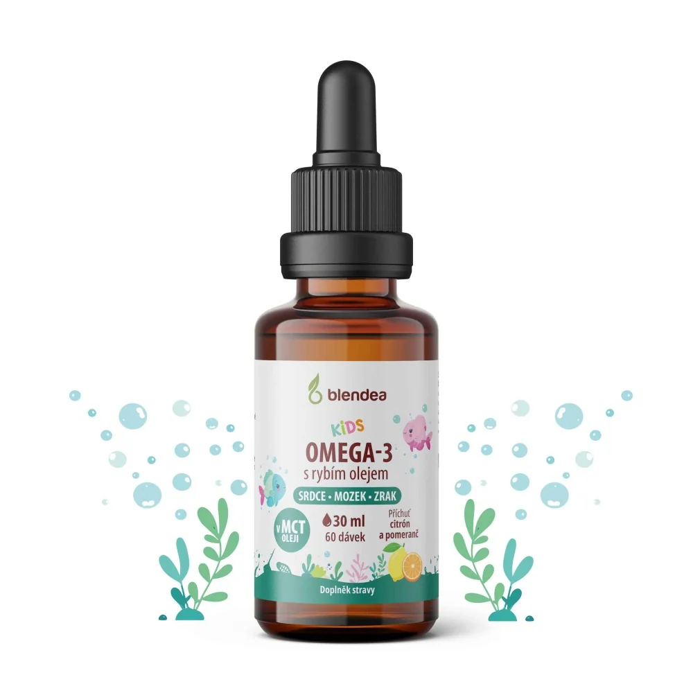 Blendea KIDS Omega 3 citron&pomeranč kapky pro děti 30 ml
