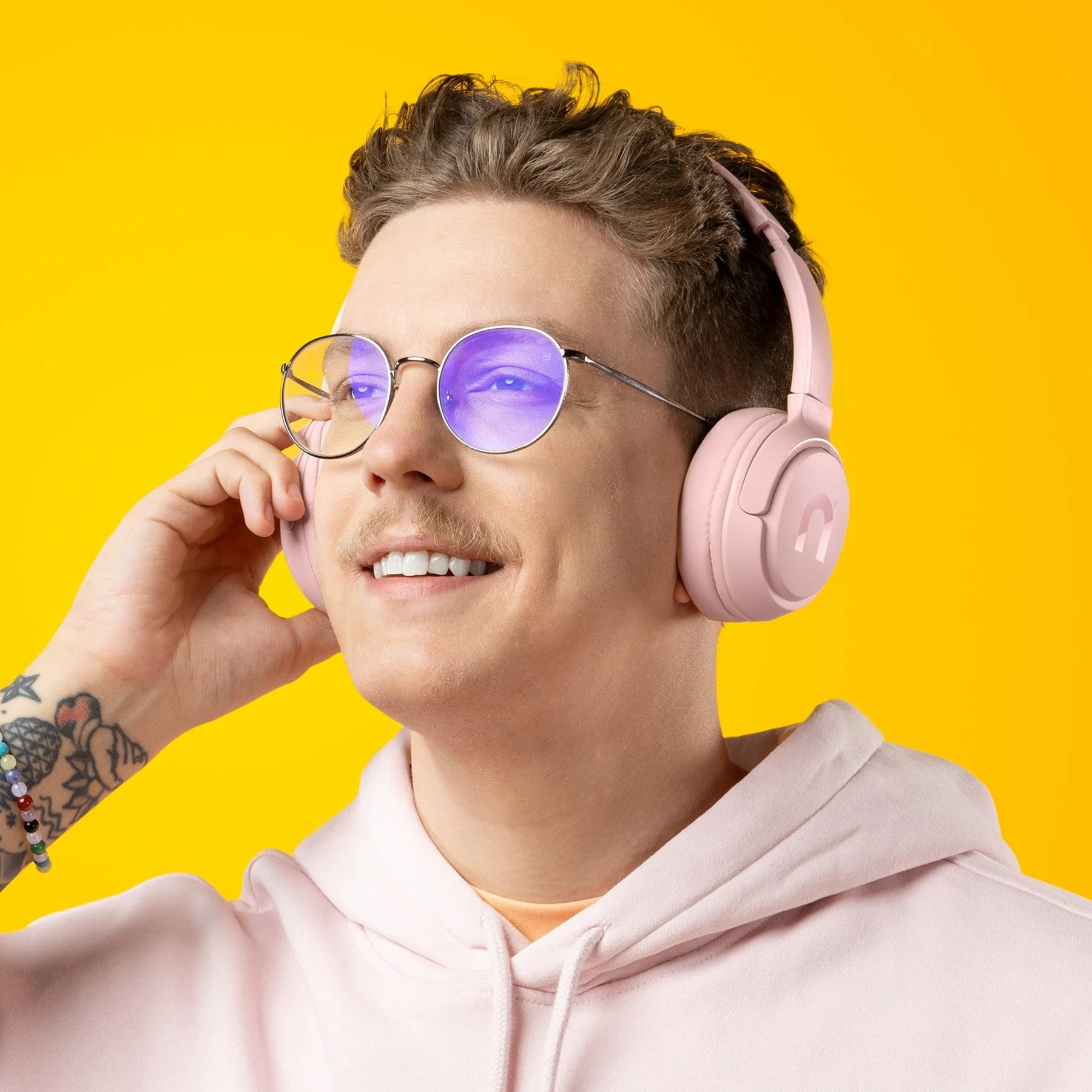 Niceboy Bezdrátová sluchátka HIVE Prodigy 4 Pink Sakura
