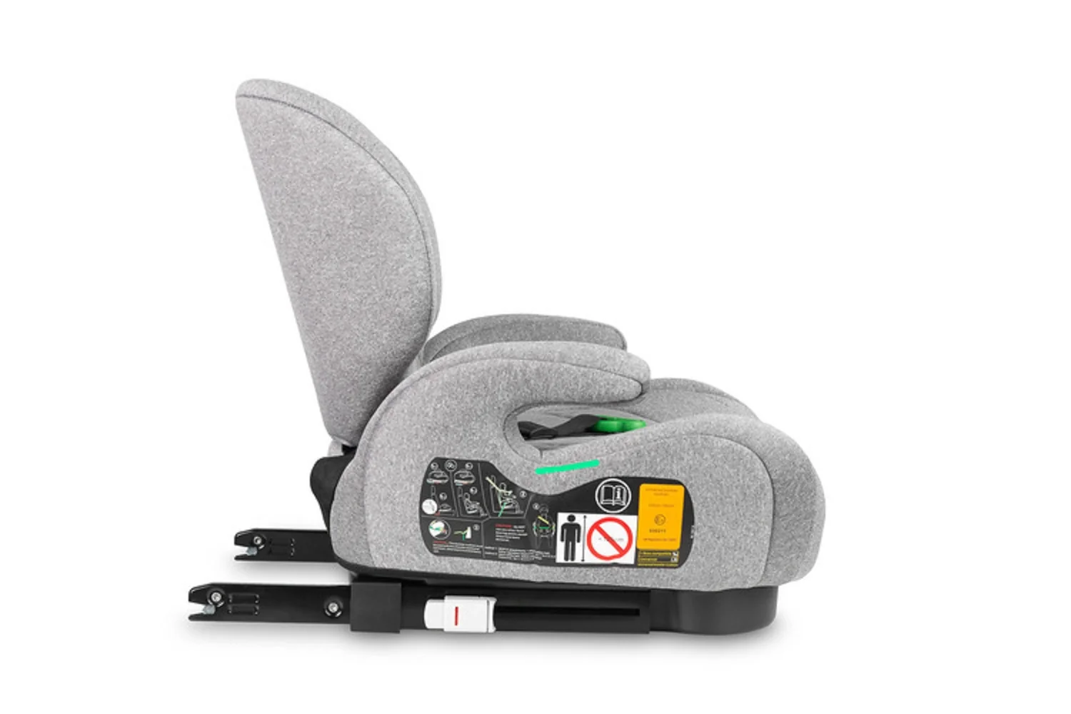 Caretero Podsedák, autosedačka Irbis i-Size 125–150 cm s ISOFIX – šedá