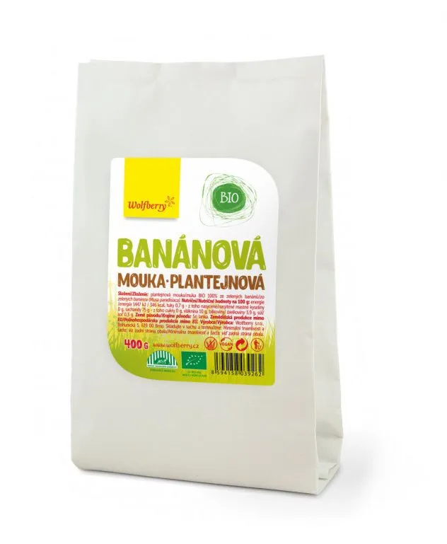 Wolfberry BIO Banánová mouka 400 g