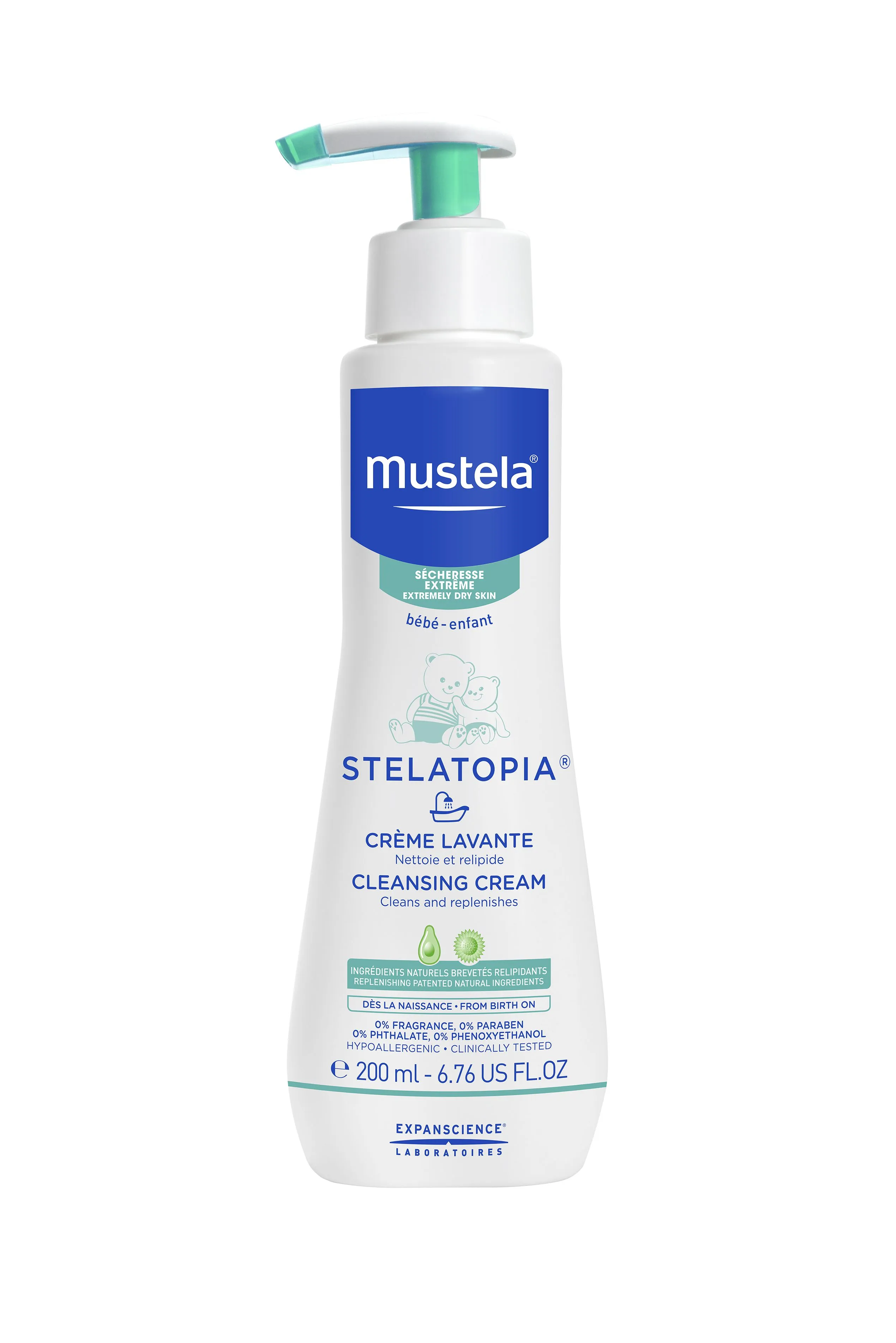 Mustela STELATOPIA jemný čisticí krém 200 ml