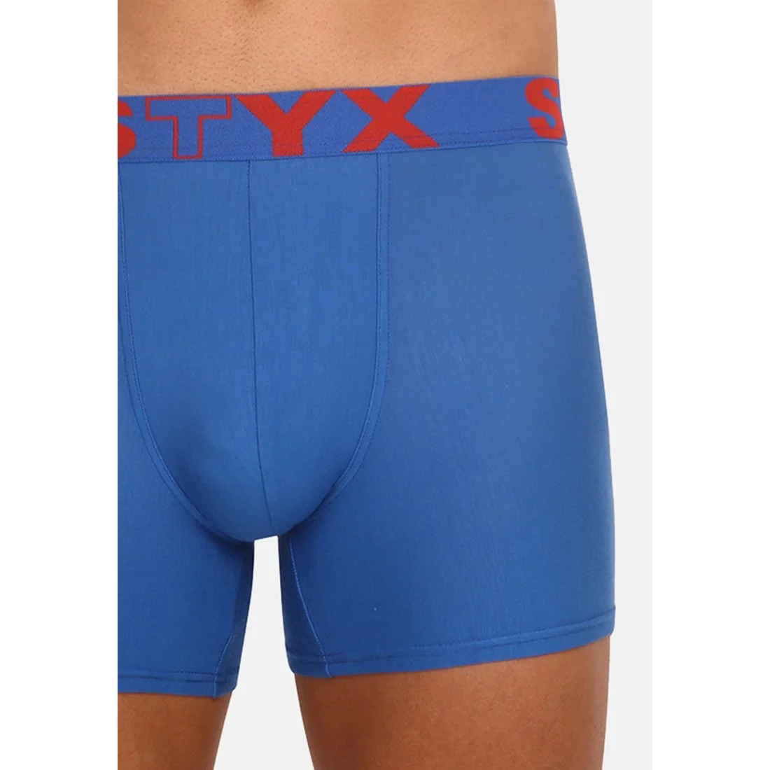 Styx Pánské boxerky long sportovní guma modré (U967) XL