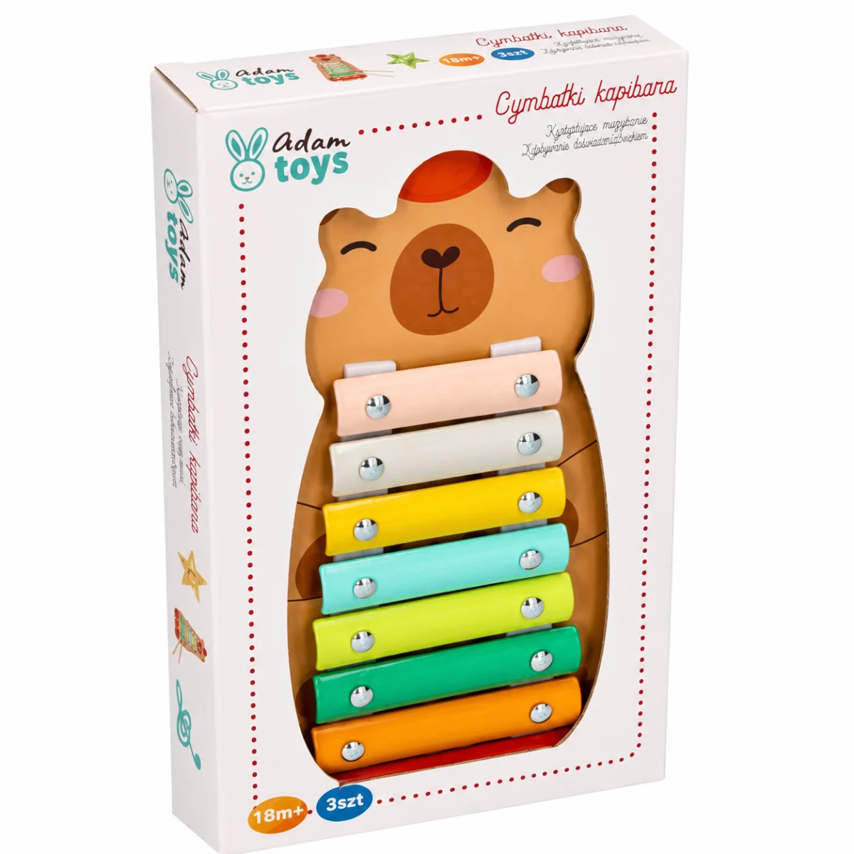 Adam Toys Dětský dřevěný xylofon Kapybar