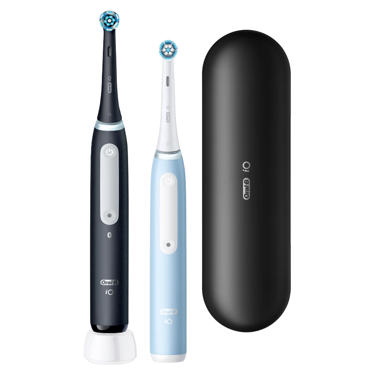 Oral-B iO 3 Black/Ice Blue obsah balení Oral-B iO 3 Black/Ice Blue obsah balení