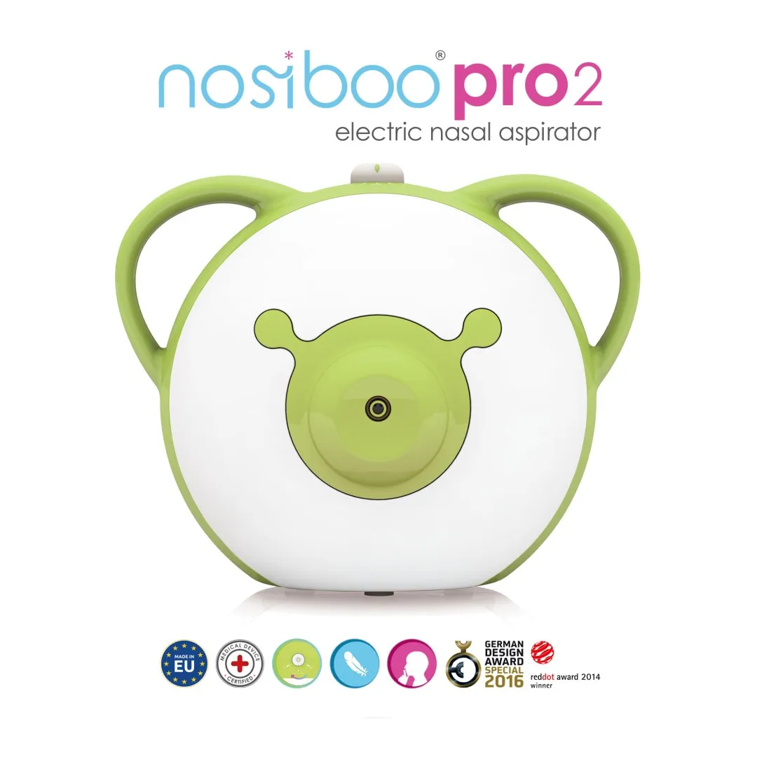Nosiboo Pro2 Elektrická odsávačka nosních hlenů zelená