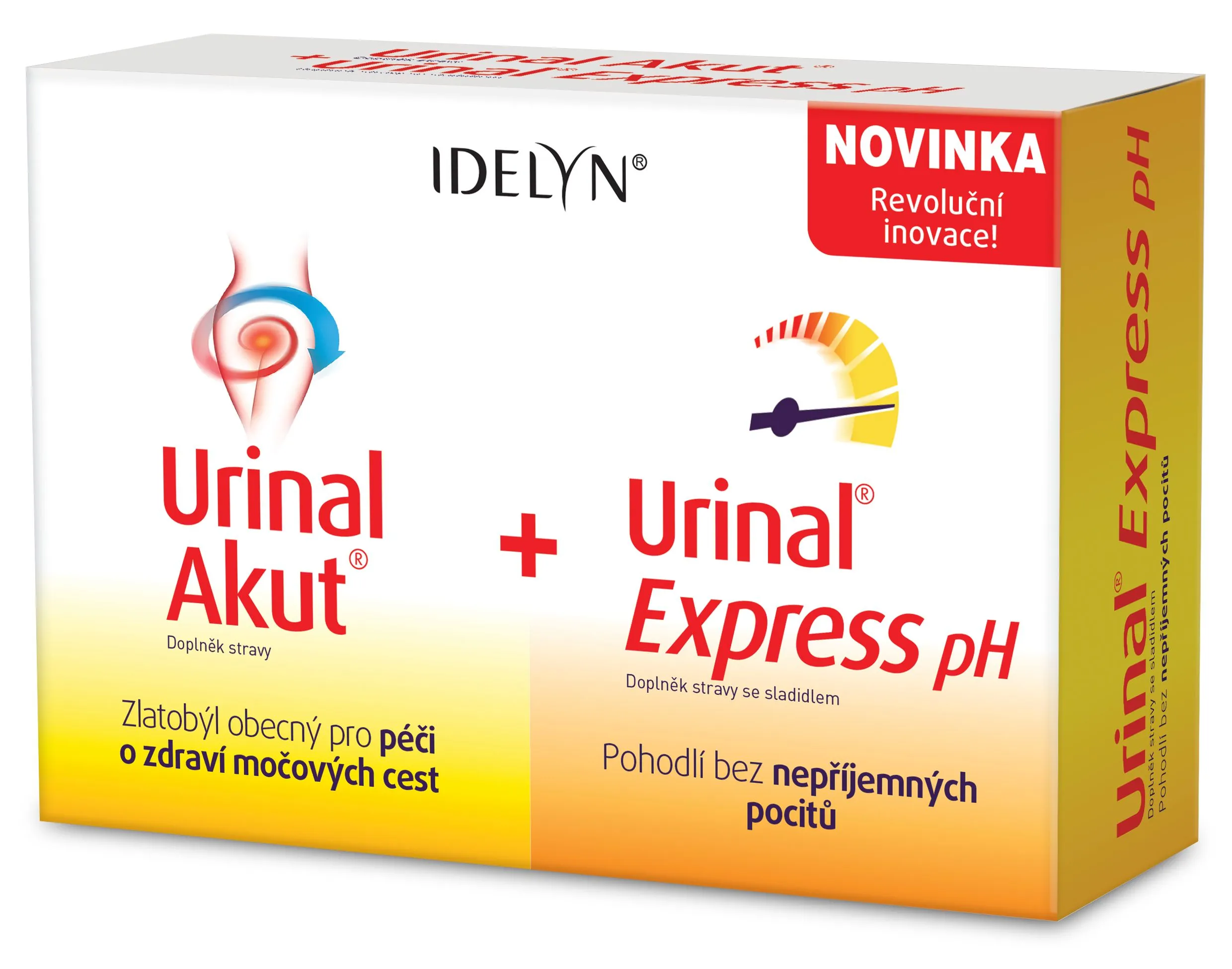 Idelyn Urinal Akut + Urinal Express pH 10 tablet + 6 sáčků