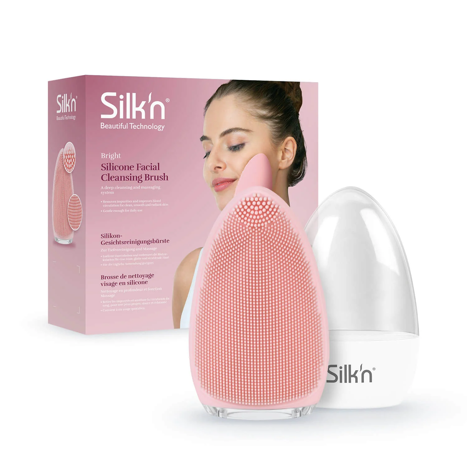 Silk´n Bright čisticí přístroj na obličej pink