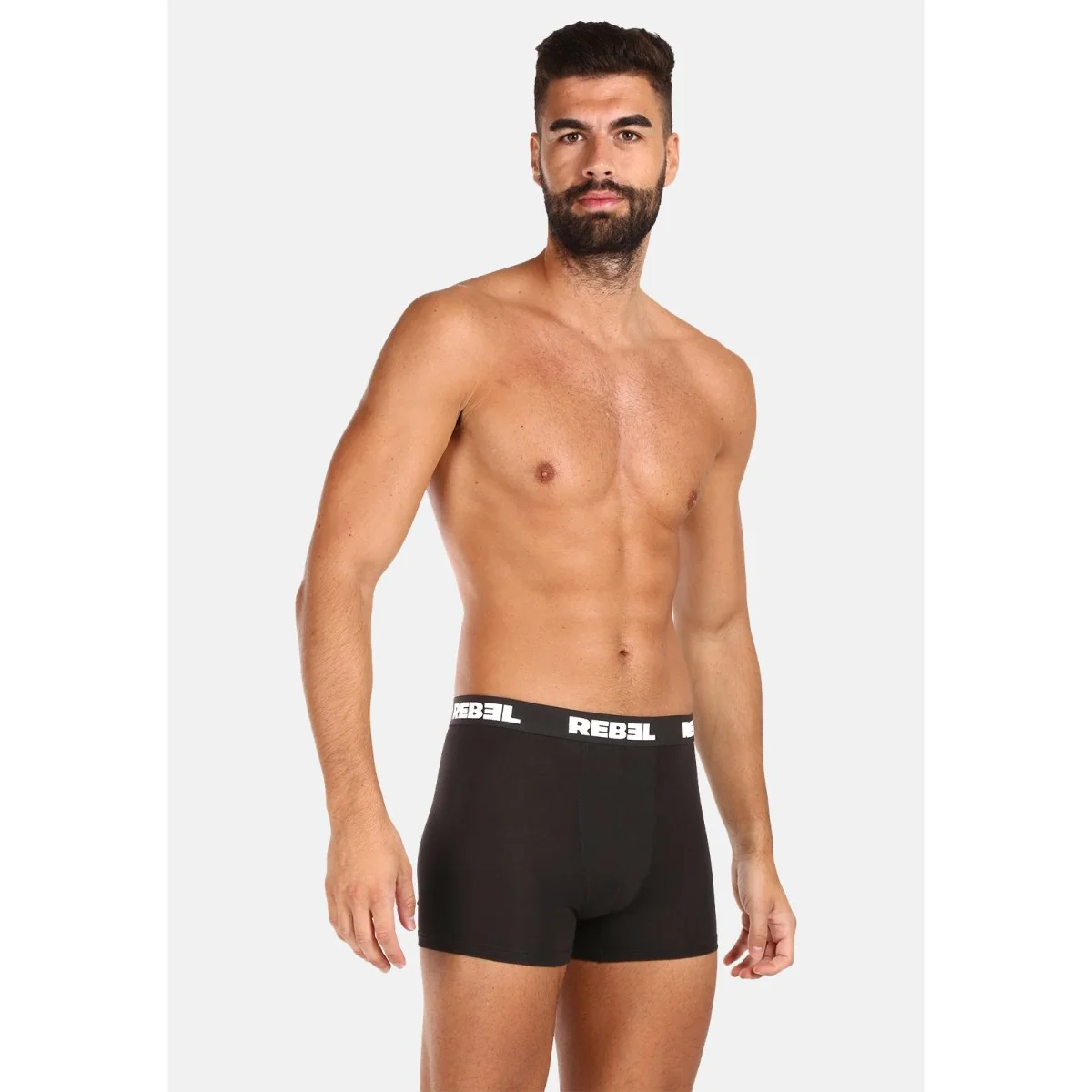 Nedeto 10PACK pánské boxerky Rebel černé (10NBR001) L