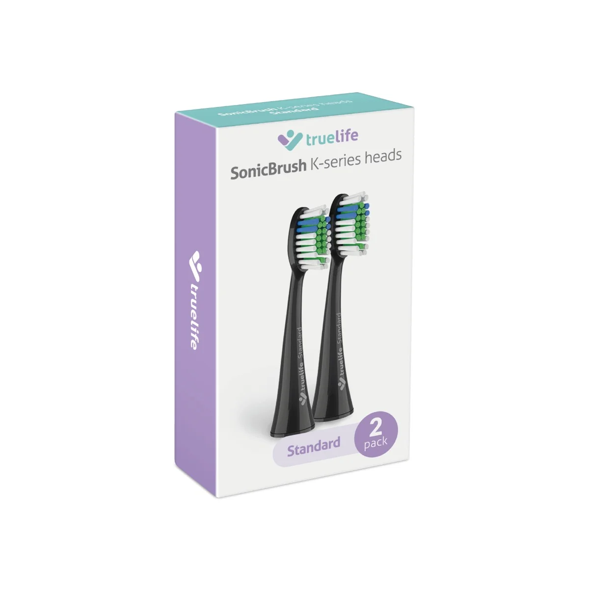 Truelife SonicBrush K-series Heads Standard náhradní hlavice 2 ks black
