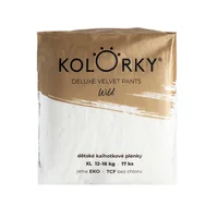 KOLORKY DELUXE VELVET PANTS Jednorázové kalhotkové eko plenky vel. XL 12-16 kg