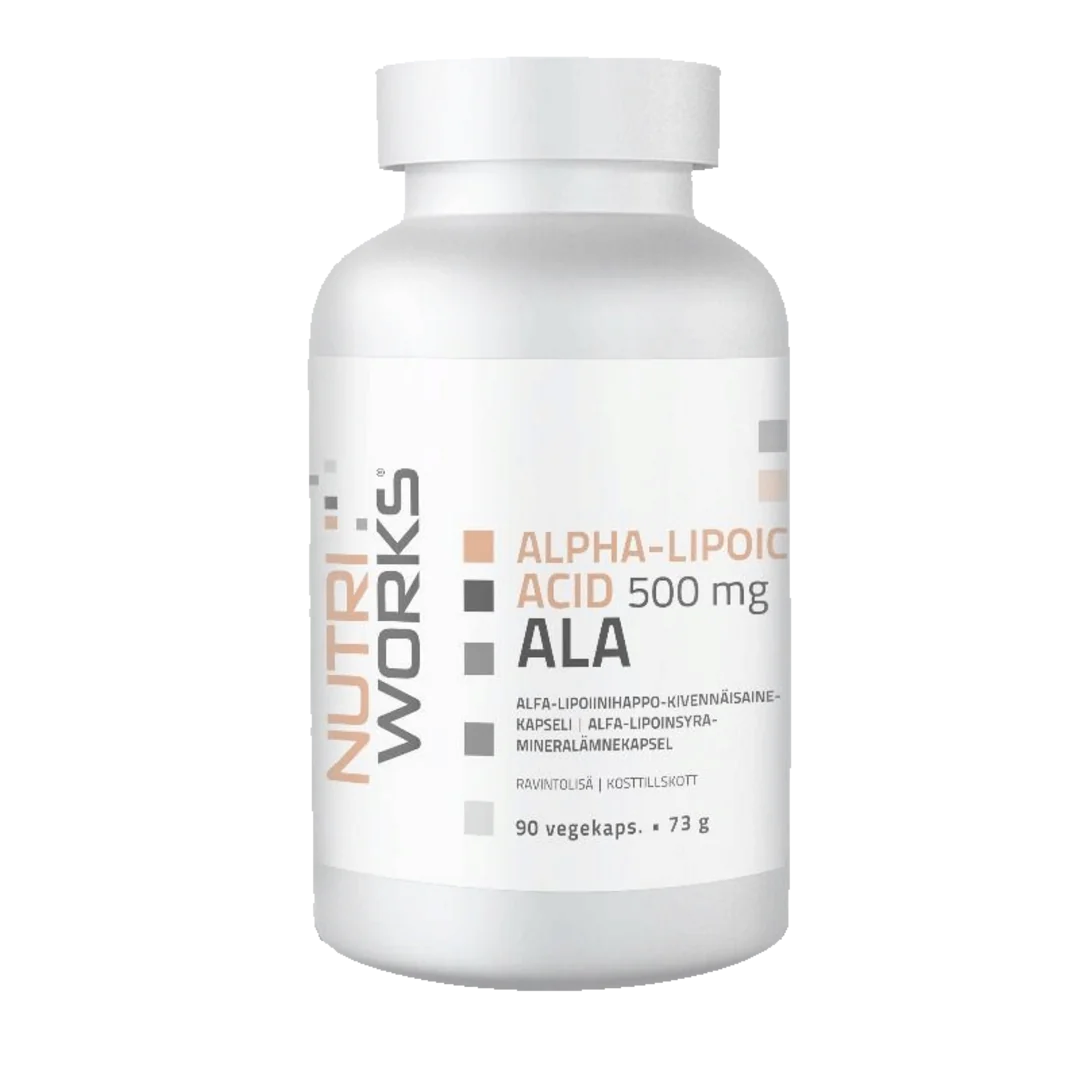 NutriWorks Alpha Lipoic Acid 500mg - 90 kapslí