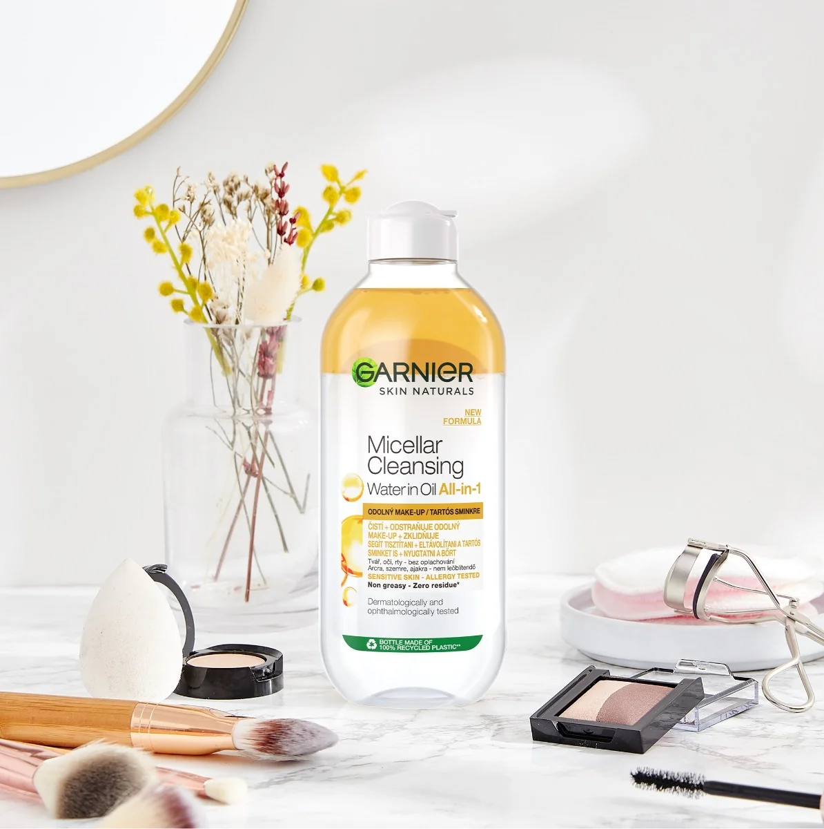Garnier Dvoufázová micelární voda 3v1 400 ml