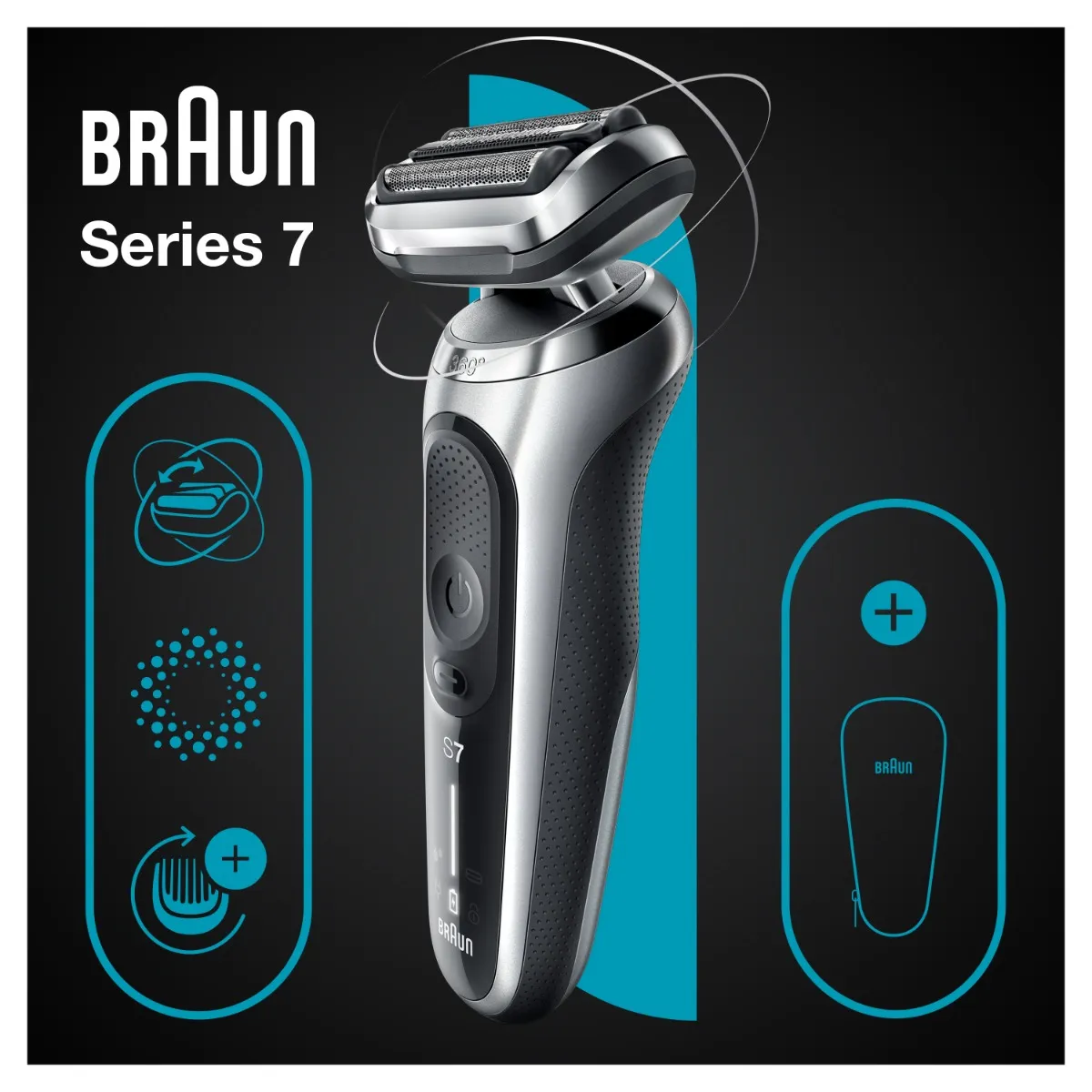 Braun Series 7 71-S1000s pánský holicí strojek silver