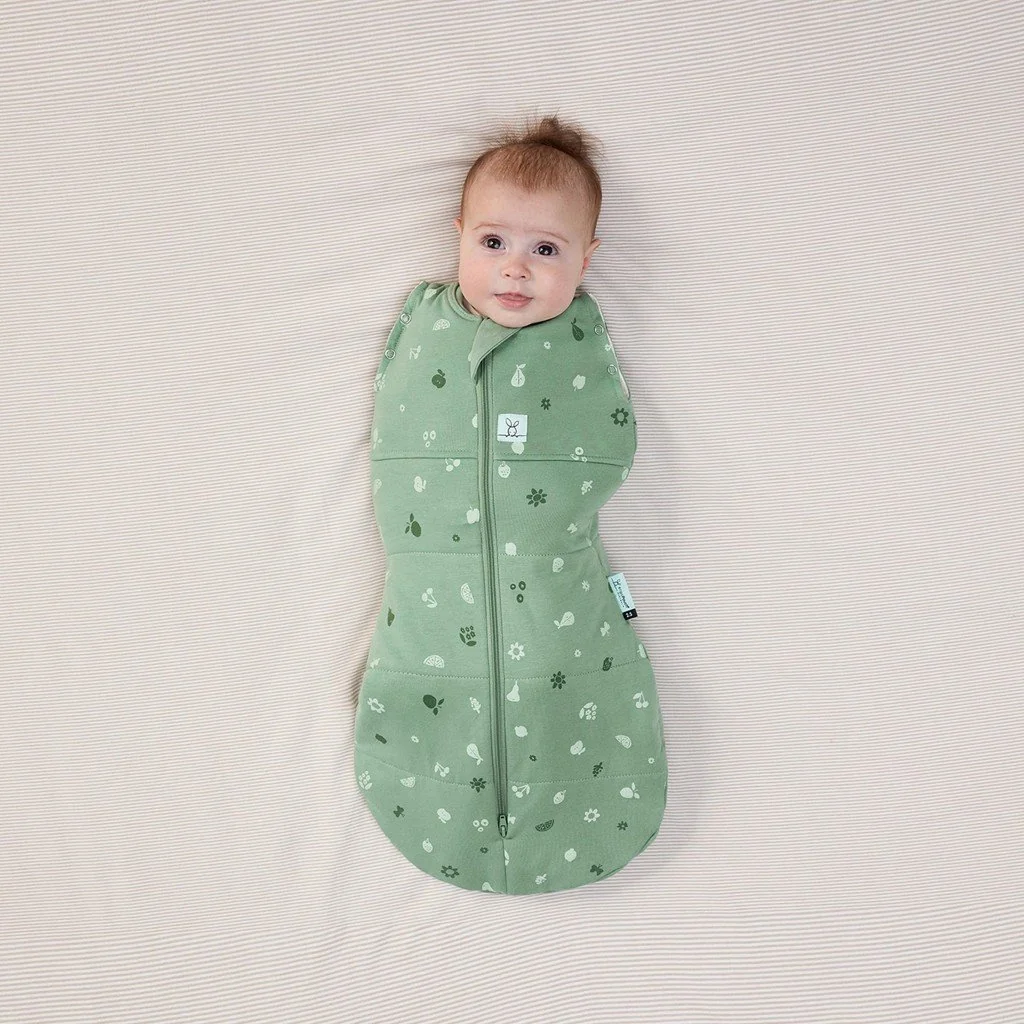 Ergopouch Zavinovačka a vak na spaní 2v1 Cocoon Sweet Orchard 0-3 m, 3-6 kg, 2,5 tog