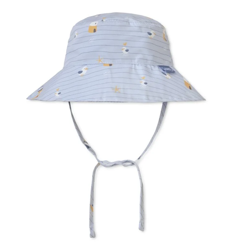 Saro Baby oboustranný klobouček s UV ochranou (0-6m) Navy Hugs