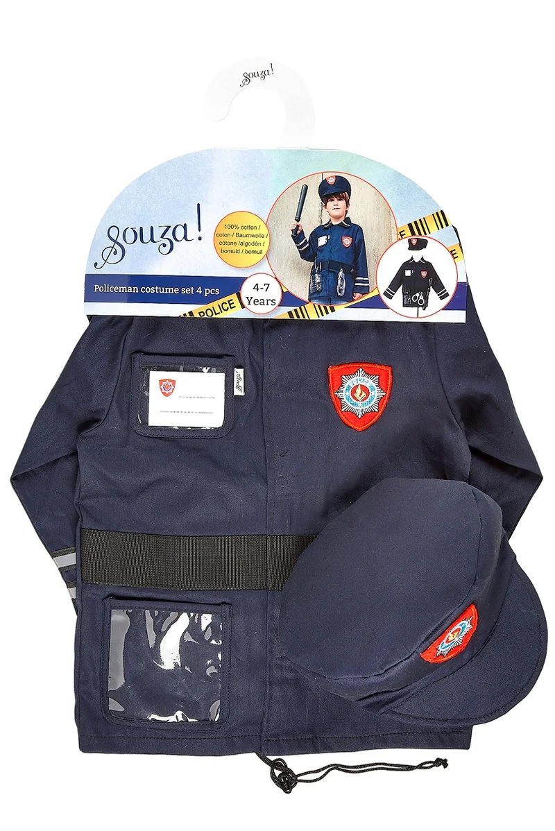 Souza! dětský kostým - Policajt - 4-7 let, 110-122 cm 