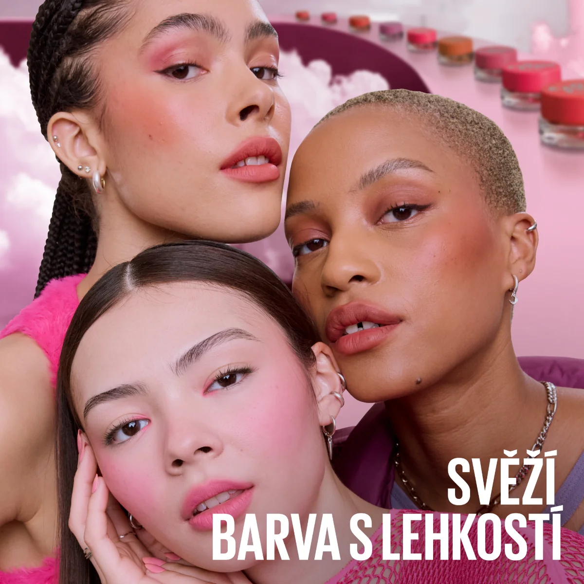 Maybelline CloudTopia odstín 08 Enchanted Mauve matná tvářenka 5 g