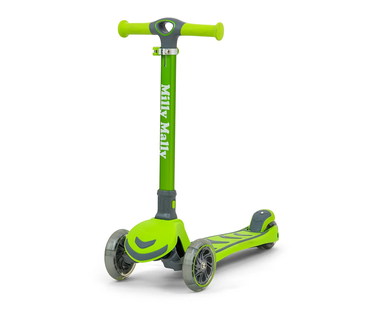 Milly Mally Dětská tříkolová koloběžka BOOGIE Scooter LED - zelená