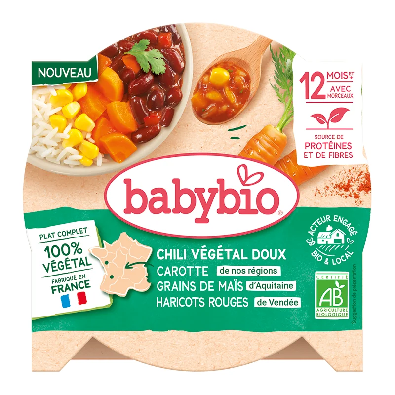 Babybio Zeleninové chilli con carne 230 g