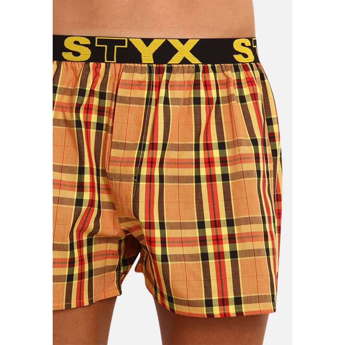 Styx Pánské trenky sportovní guma vícebarevné (B921) XL