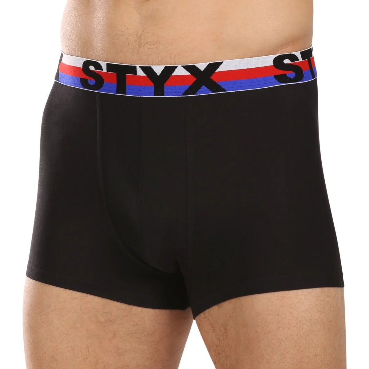 Styx 3PACK pánské boxerky sportovní guma vícebarevné trikolóra (3G19001) XL