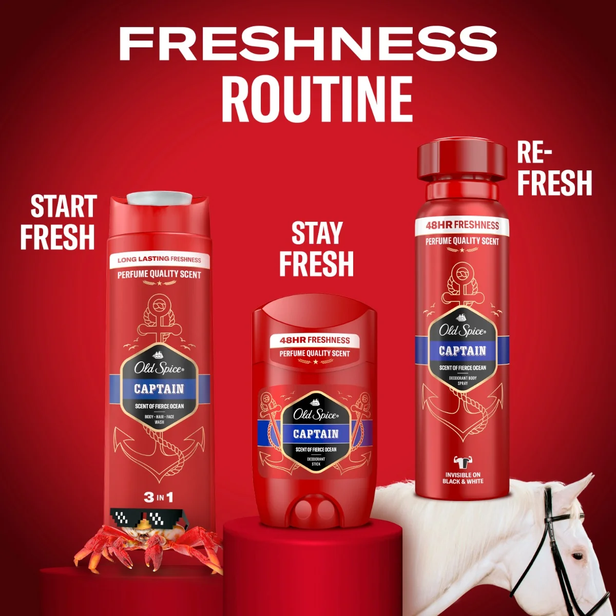 Old Spice Captain Pánský tuhý deodorant 50 ml