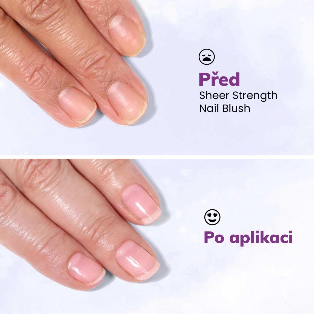Londontown kur Sheer Strength Nail Blush Poppy zpevňující lak na nehty 12 ml