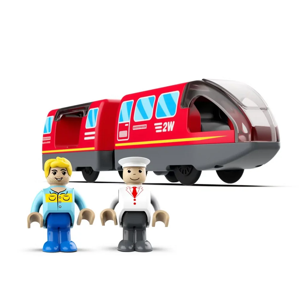 2Kids Toys Elektrický městský vlak červený