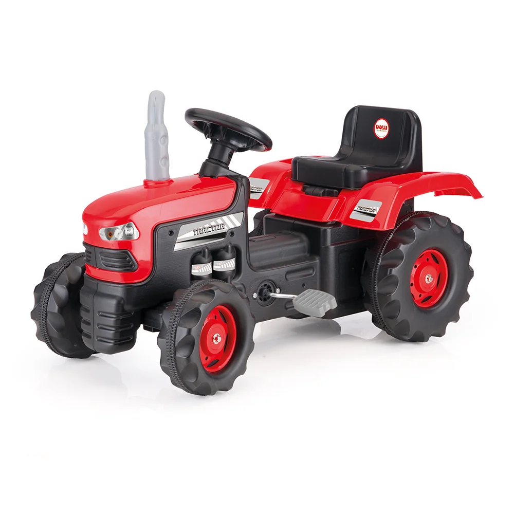 Dolu Velký šlapací traktor,červený