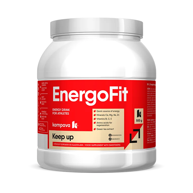 KOMPAVA Sportovní energetický nápoj EnergoFit 500g tropické ovoce