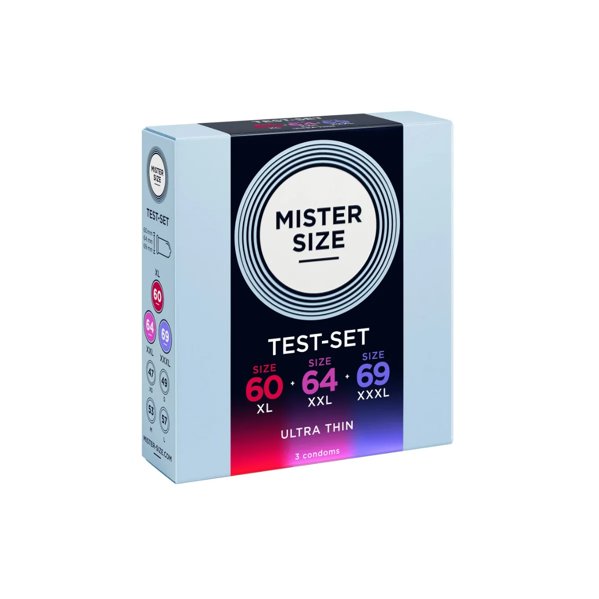 Shunga Mister Size 60-64-69 mm 3-pack