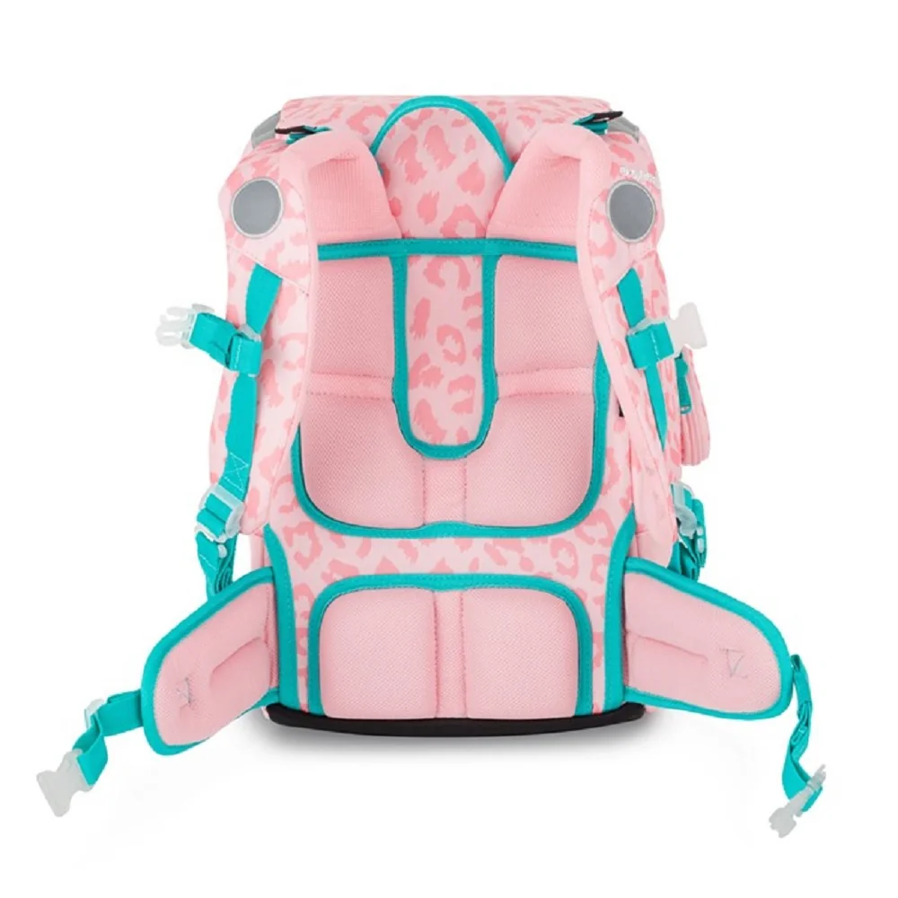 Oxybag OXY SKY - školní set Kočka 4 ks: batoh, penál, sáček, placky batoh, penál, sáček