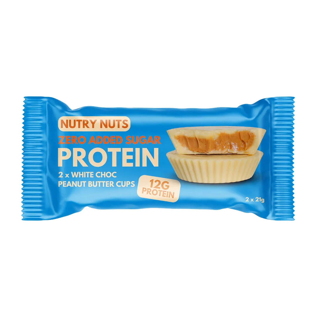 Topnatur Nutry Nuts Proteinové košíčky bílá čokoláda s arašídovým máslem 2x21 g