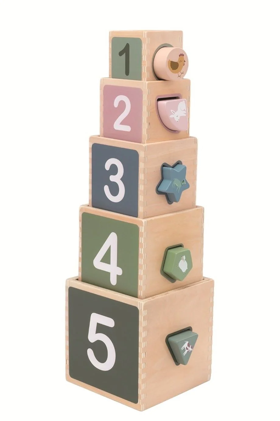 2Kids Toys Skládací věž z kostek Farma