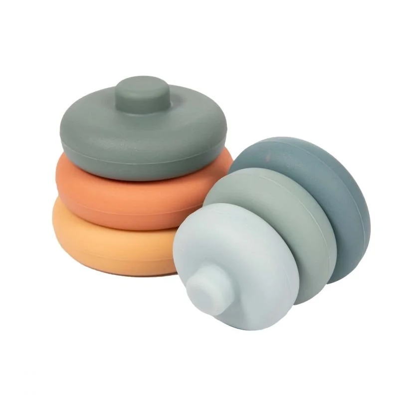 Bo Jungle silikonová stohovací kousátka B-Silicone Rounds 