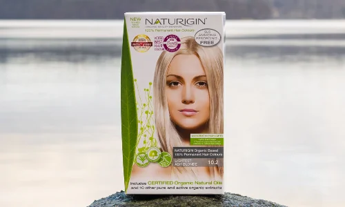 NATURIGIN Organic Based 100% Permanent Hair Colours Lightest Blonde Ash 10.2 barva na vlasy 115 ml