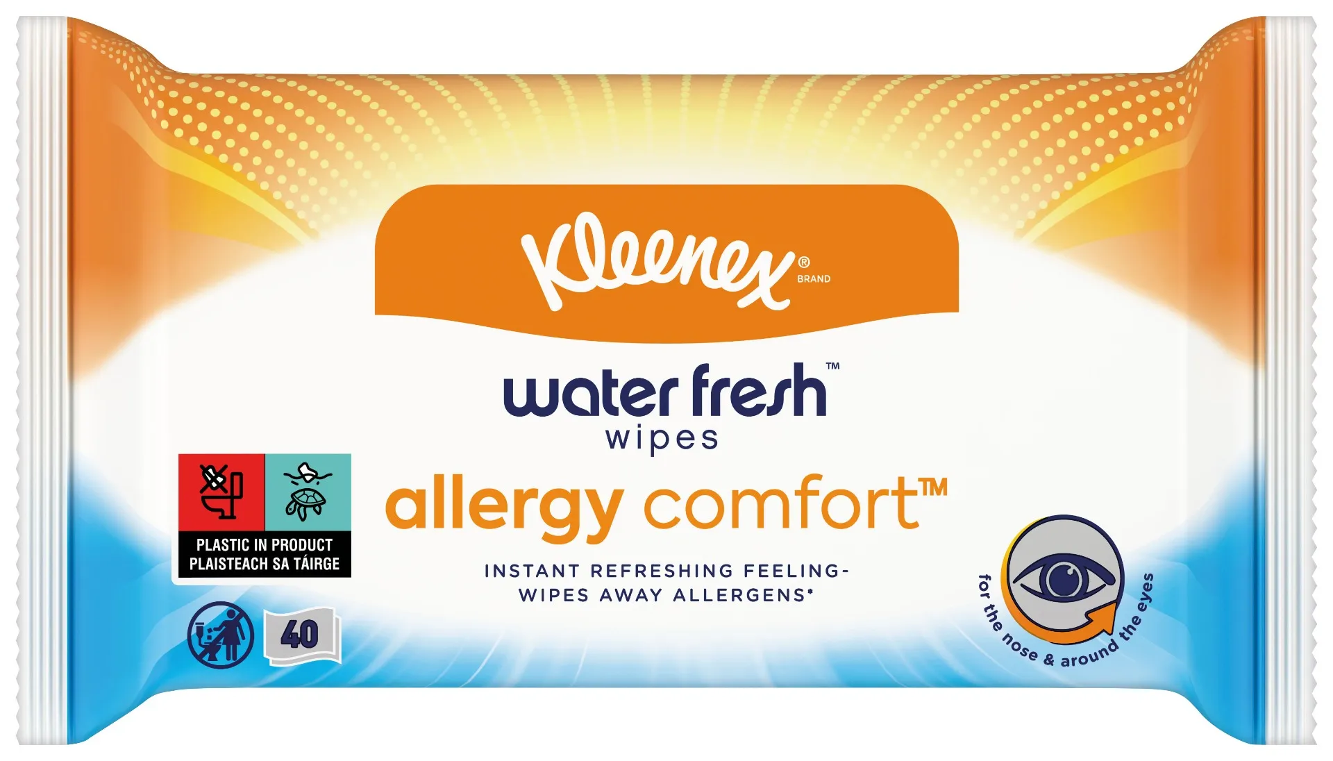 Kleenex Allergy Comfort Wipes vlhčené ubrousky 40 ks