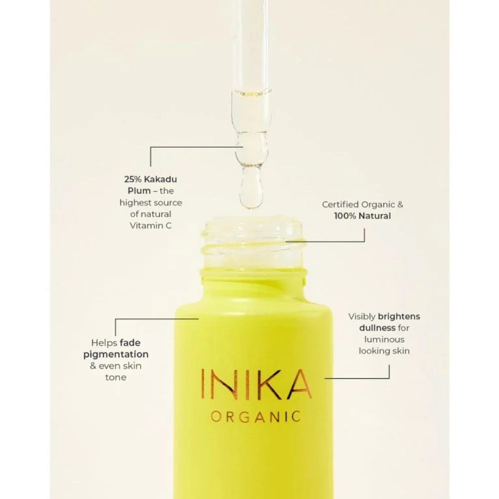 Inika Organic Posilující sérum se švestkou kakadu a vitamínem C 15 ml