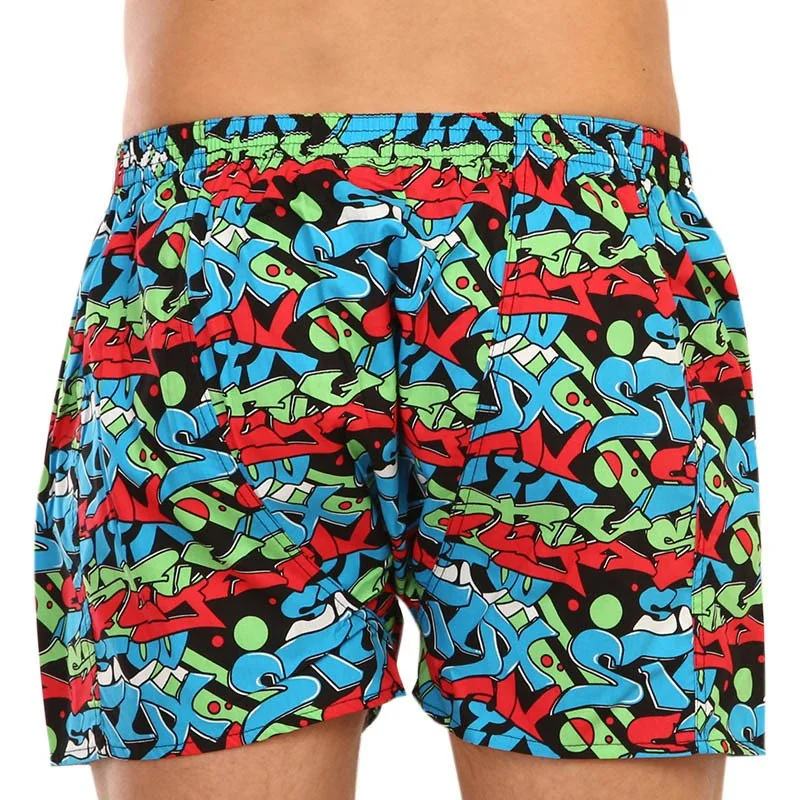 Styx Pánské trenky art klasická guma graffiti (A1255) XL