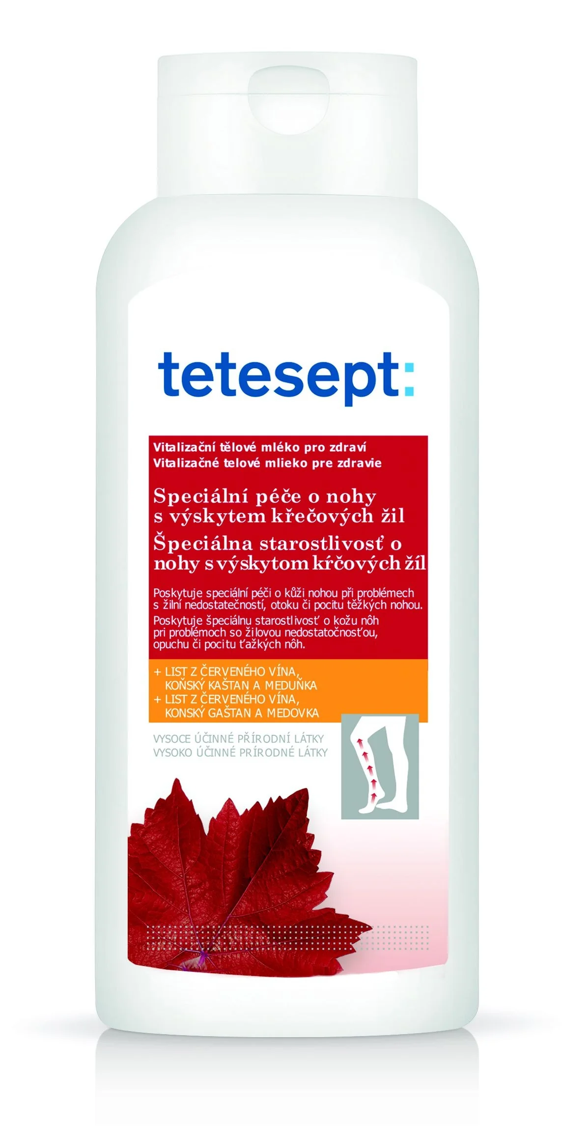 Tetesept Tělové mléko na žíly 250 ml
