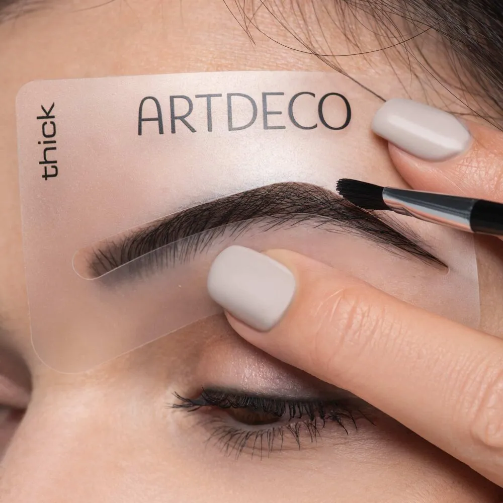 ARTDECO Eyebrow Stencils With Brush Aplicator šablony na obočí 5 ks