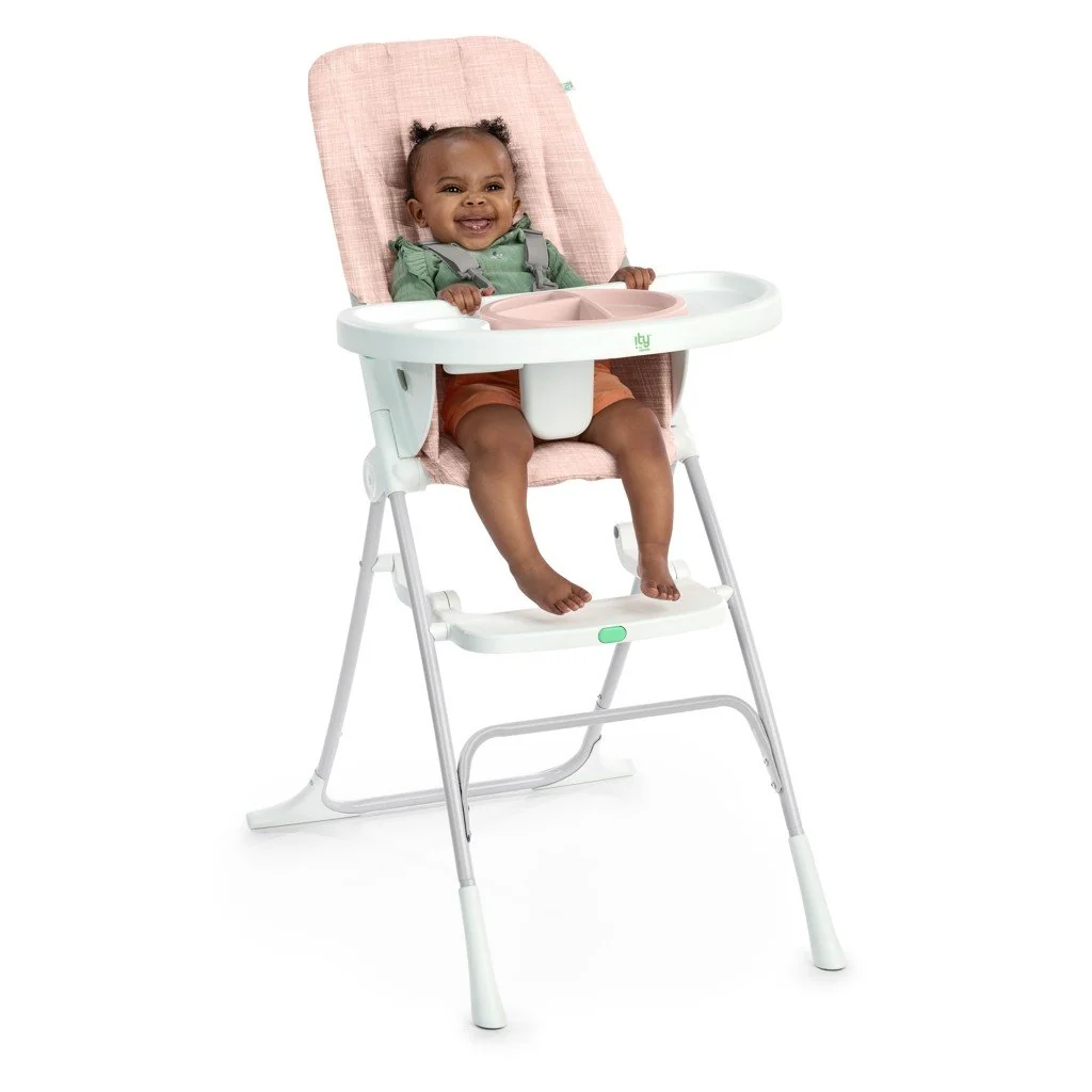 Ingenuity Židle jídelní skládací Sun Valley™ Pink 6m+ do 15 kg