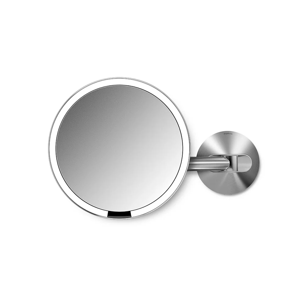 Simplehuman Sensor 5x zvětšení kosmetické zrcátko na zeď matná nerez