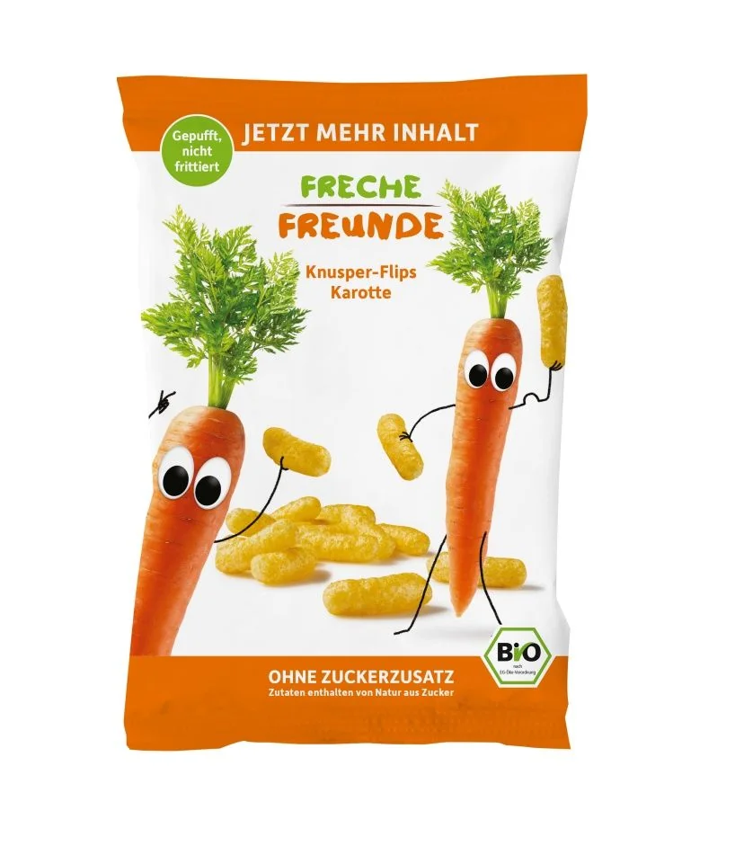 Freche Freunde BIO Křupky Kukuřice a mrkev 30 g