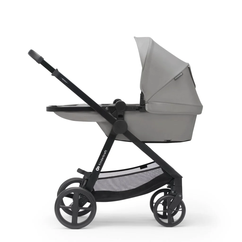 Kinderkraft Kočárek kombinovaný 3v1 Newly Moonlight grey + Mink PRO