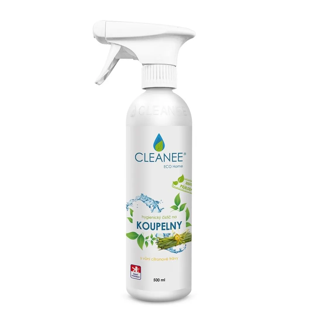 CLEANEE ECO Home Hygienický čistič na koupelny s vůní citronové trávy 500 ml