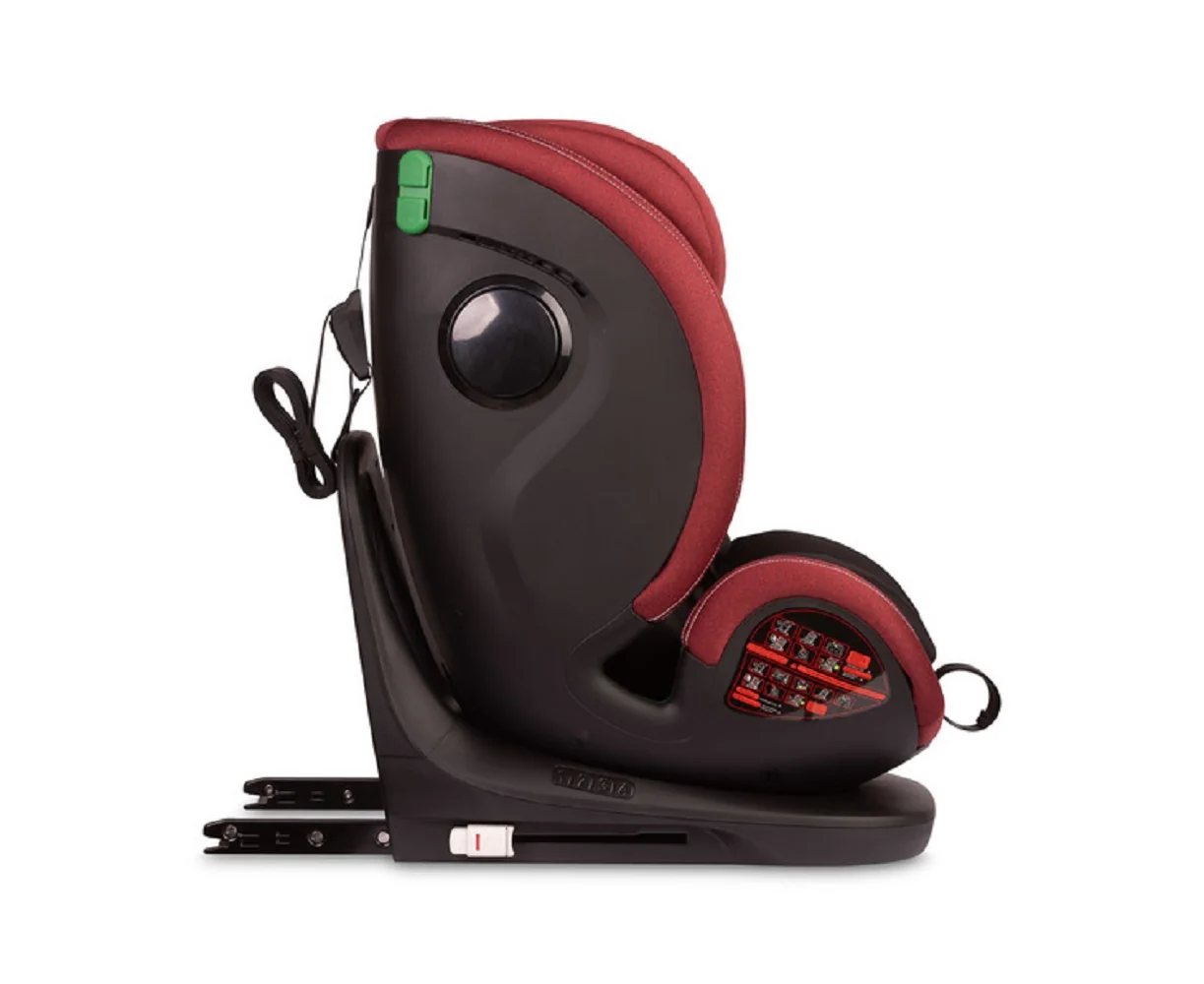 Caretero Dětská autosedačka Securo 40-150 cm, otočná, ISOFIX, i-Size, 40-150, červená